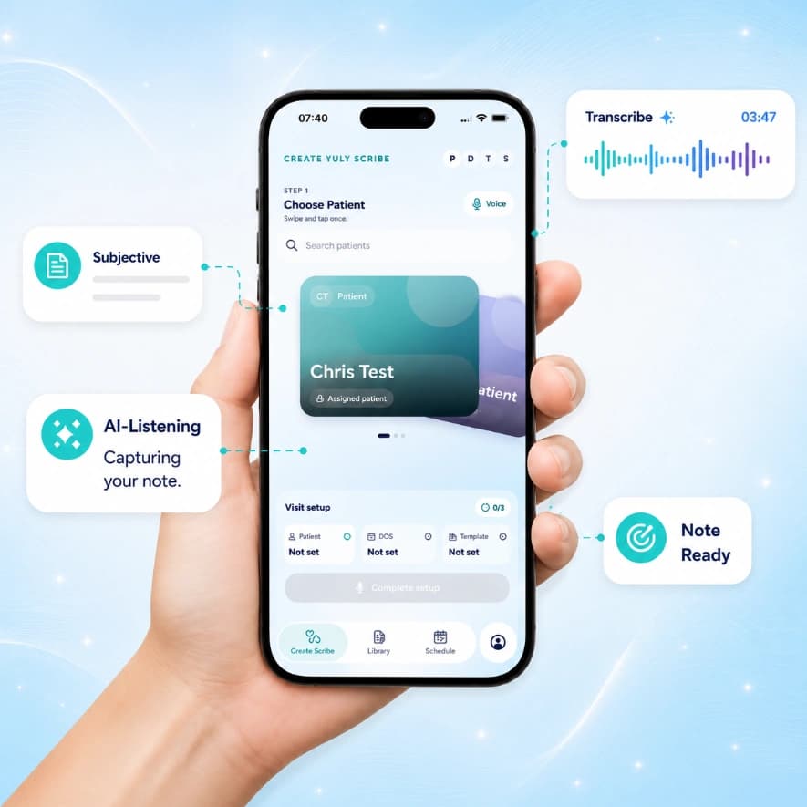 YULY mobile capture and note workflow