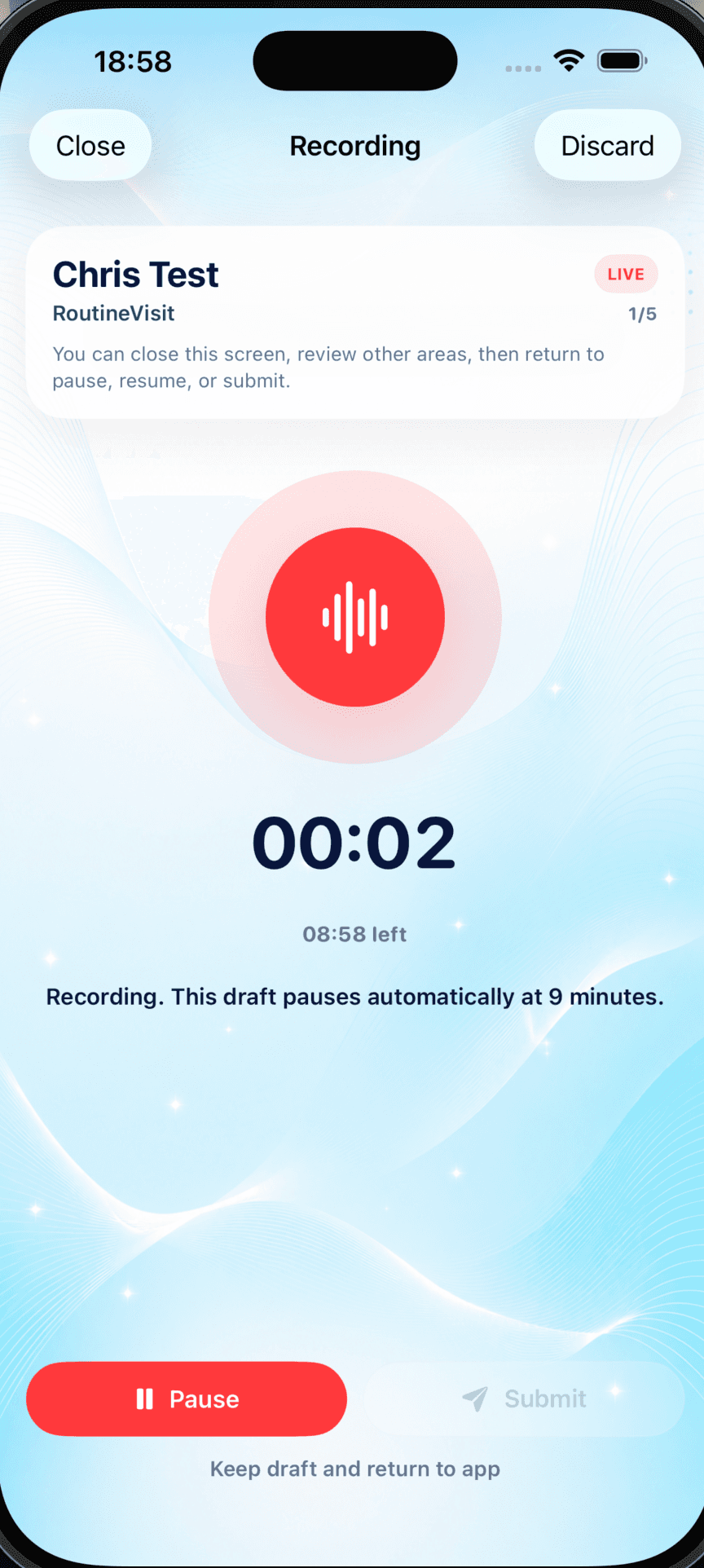 YULY Record screen