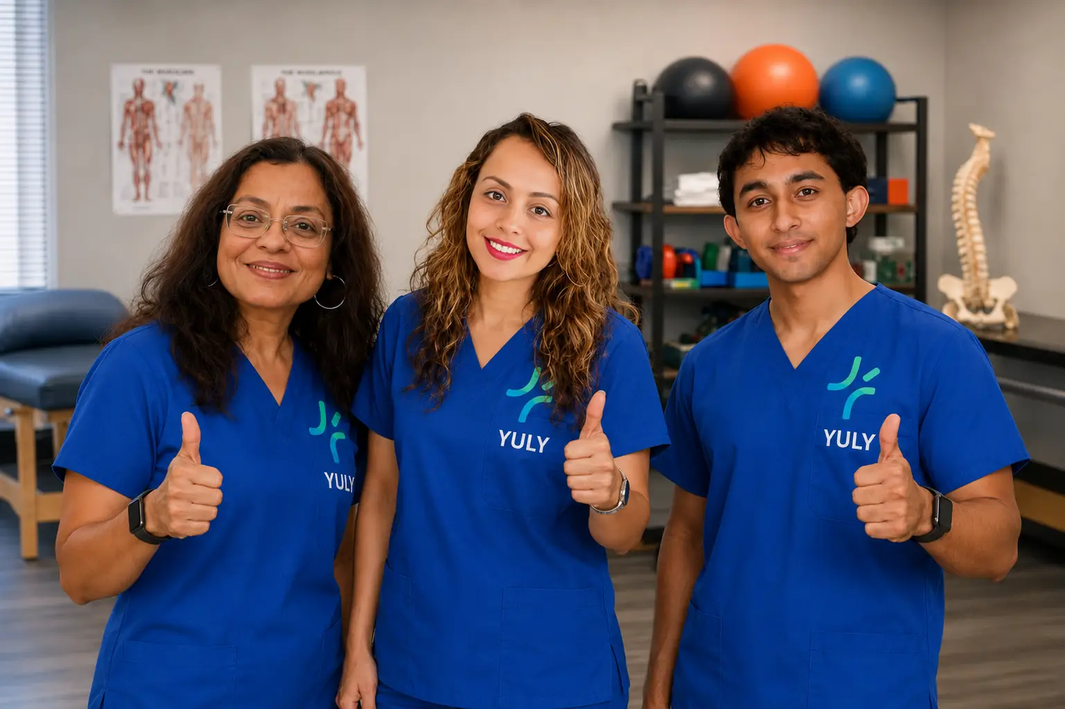 Healthcare team using YULY workflows